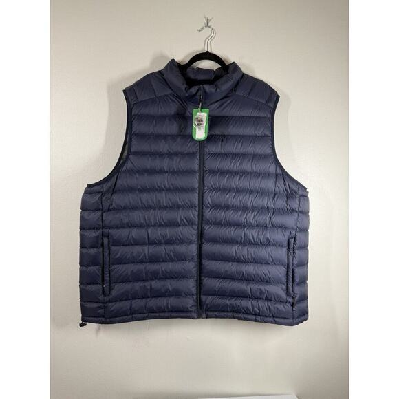 Solaris Big/Tall Men's Natural Down Lightweight Packable Quilted Puffer Vest 3XB - Picture 1 of 10